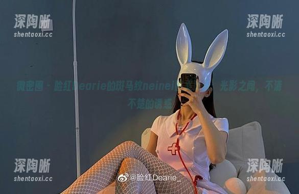 微密圈 - 脸红Dearie的斑马纹neinei图集更新：光影之间，不清不楚的诱惑